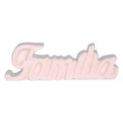 Letreiro ceramica familia 3,5x20,5x6,5cm        cx:048