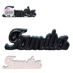 Letreiro ceramica familia 3,5x20,5x6,5cm        cx:048