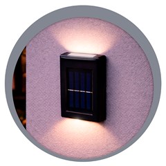 Luminaria solar led c/sensor 3x10x6cm        cx:072