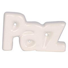 Letreiro ceramica paz 2x11x7cm              cx:060