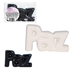 Letreiro ceramica paz 2x11x7cm              cx:060