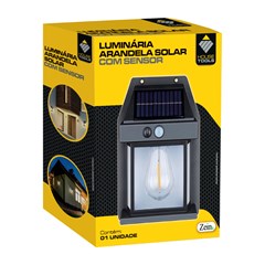 Luminaria  arandela solar c/sensor           cx:036