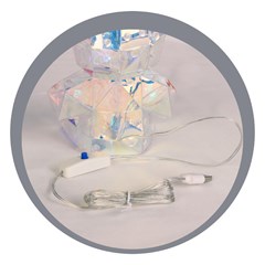 Urso com coracao led p/presente              cx:012