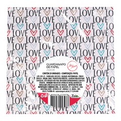 Guardanapo papel estamp amor c/20pcs 33x33cm cx:120