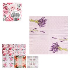 Guardanapo papel estamp flores c/20pcs 33x33 cx:120