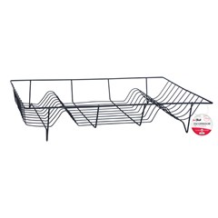 Escorredor de louca aramado black 9x48x26,5cm    cx:024