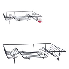 Escorredor de louca aramado black 9x48x26,5cm    cx:024