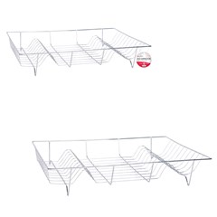 Escorredor de louca aramado 9x48x26,5cm        cx:024