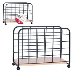 Porta guardanapo aramado c/madeira 7x15,5x11,5cm    cx:024