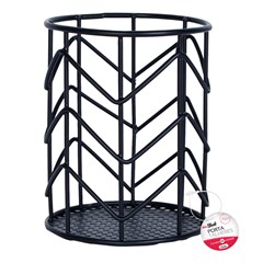 Seca talheres aramado black 10x8cm          cx:048