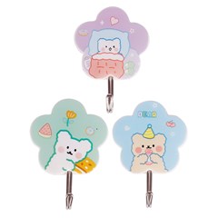 Gancho ades flor 3pcs                        cx:144