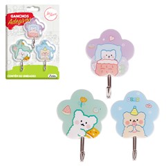 Gancho ades flor 3pcs                        cx:144