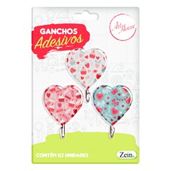 Gancho ades coracao 3pcs                     cx:144