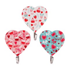 Gancho ades coracao 3pcs                     cx:144