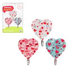 Gancho ades coracao 3pcs                     cx:144