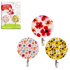 Gancho ades red estampa 3pcs                 cx:144