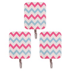 Gancho ades quadr decorado 3pcs             cx:144