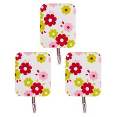 Gancho ades quadr decorado 3pcs             cx:144