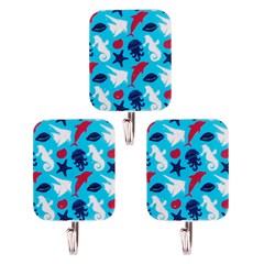 Gancho ades quadr decorado 3pcs             cx:144