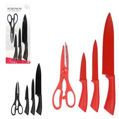 Kit de facas/tesoura 4pcs                    cx:024