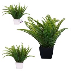 Planta artificial c/vaso plastico 26x25cm    cx:024
