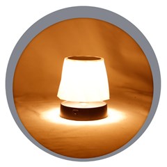 Abajur de mesa touch retratril 29x10cm       cx:012