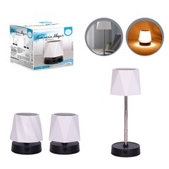 Abajur de mesa touch retratril 29x10cm       cx:012