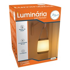 Luminaria led  portatil 9x7x12cm            cx:024