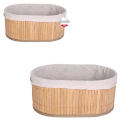 Cesto multiuso red bambu 19x29x12cm         cx:018