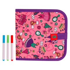 Caderno de pintura 21x21cm c/3 canetas       cx:072