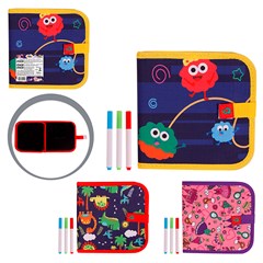 Caderno de pintura 21x21cm c/3 canetas       cx:072