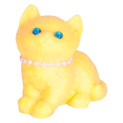 Gatinho de apertar c/bolinhas 7cm            cx:00144