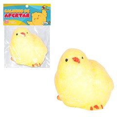 Galinho de apertar c/bolinhas 7cm            cx:00072
