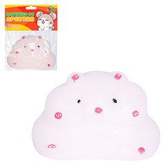 Ratinho de apertar c/bolinhas 7cm            cx:00144