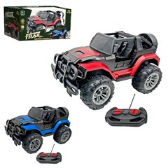 Carro jipe c/r 7funcoes 1:18cm road