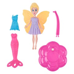 Boneca amy troca de roupa 8cm