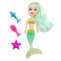 Boneca amy sereia c/3 acessorios 16cm        cx:00144