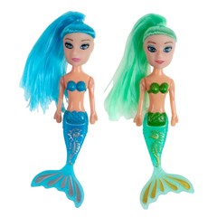 Boneca amy sereia 2pcs c/4 acessorios 16cm