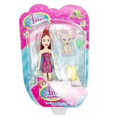 Boneca amy pet c/4 acessorios                cx:00072