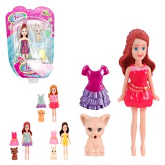 Boneca amy pet c/4 acessorios                cx:00072