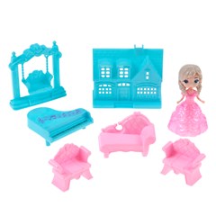 Boneca abbie princesa c/6 acessorios 16cm