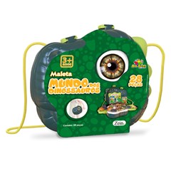 Maleta mundo dos dinossauros 28pcs 28x35cm   cx:012