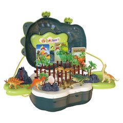 Maleta mundo dos dinossauros 28pcs 28x35cm   cx:012