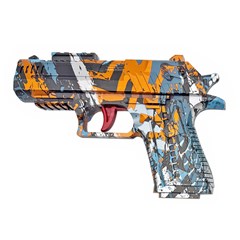 Arma lanca bolas de gel c/laser 16cm         cx:048