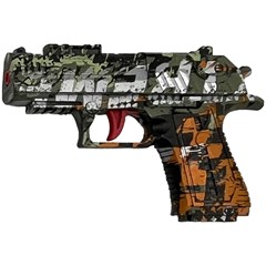 Arma lanca bolas de gel c/laser 16cm         cx:048