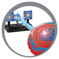 Escudo lanca bolas de gel c/alvo             cx:006