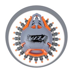 Escudo lanca dardos manual gira 360 c/30 dar cx:006