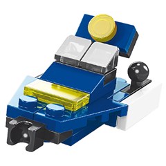 Blocos de montar robo policia                cx:036