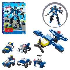 Blocos de montar robo policia                cx:036