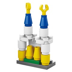 Blocos de montar castelo                     cx:036